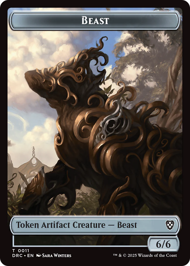 Construct // Beast (0011) Double-Sided Token [Aetherdrift Tokens] - Image 2