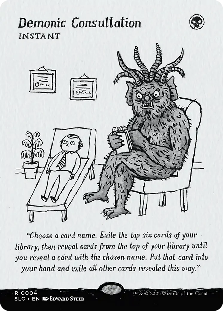 Demonic Consultation. [Secret Lair Countdown Kit]