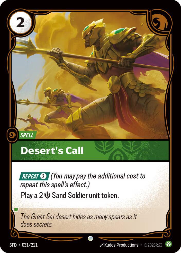 Desert's Call - Spiritforged (SFD) (031/221)