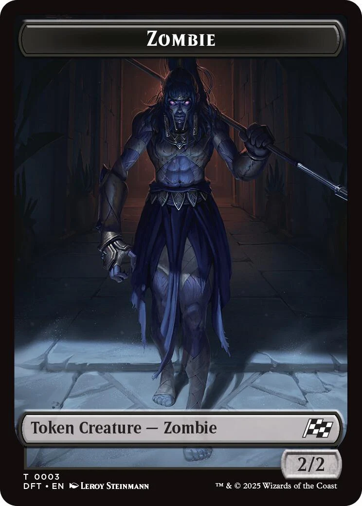 Zombie (0007) // Zombie (0003) Double-Sided Token [Aetherdrift Tokens] - Image 2